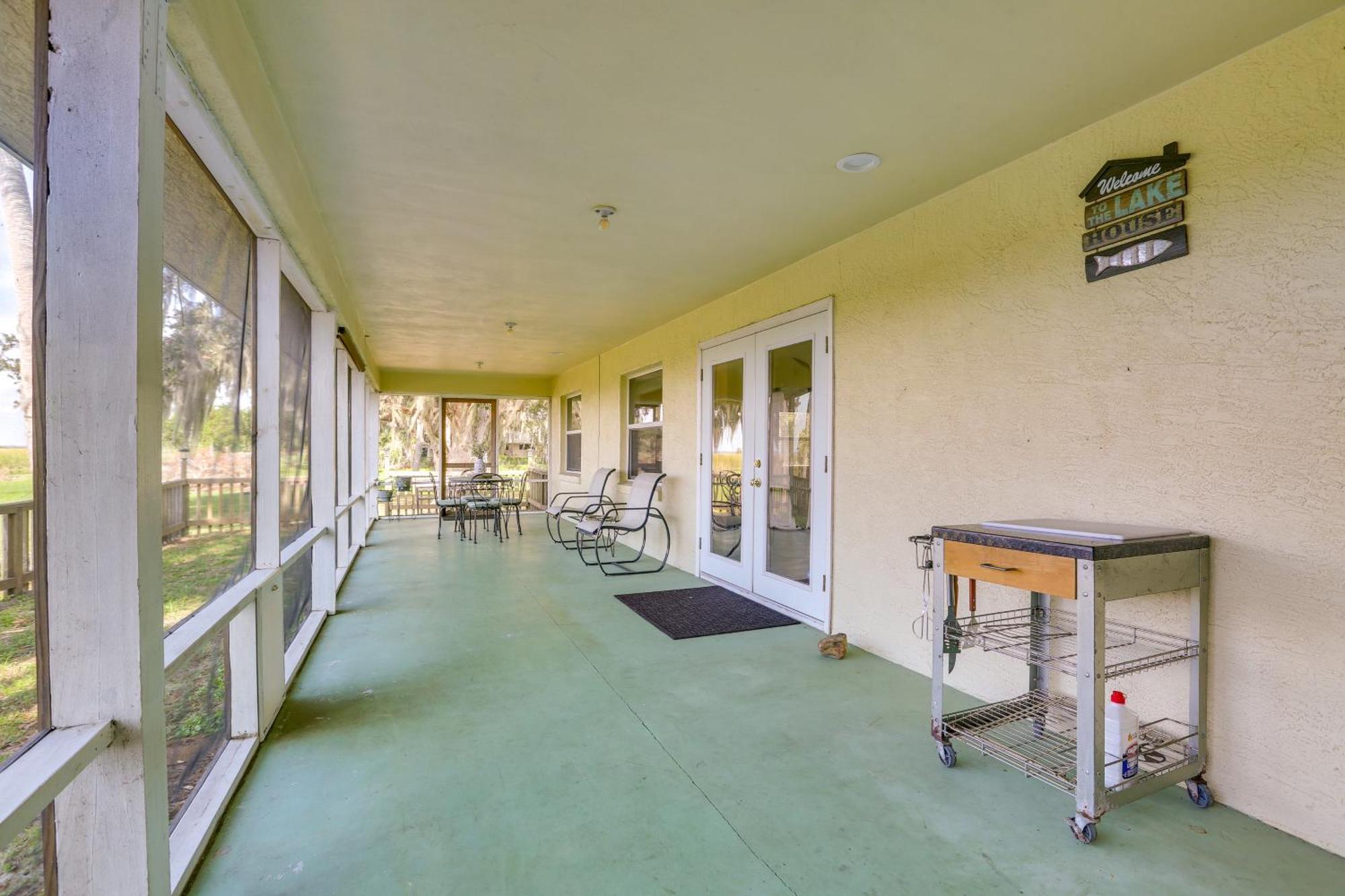 Lush Lorida Home On Lake Istokpoga Sebring Kültér fotó